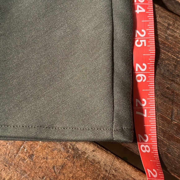 NWOT Delizia Small Pine Green A-Line Midi Skirt with Side Zipper - Picture 6 of 6